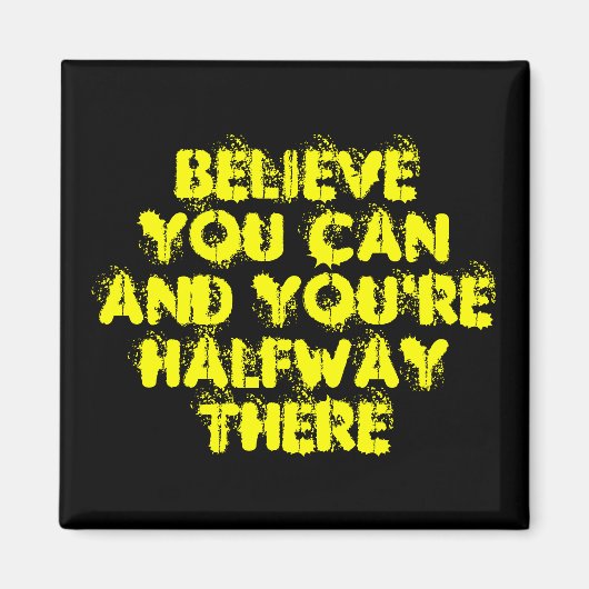 Aimant Motivation inspirante Citations de succès positif (Devant)