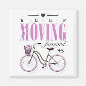 Aimant Motivation mignonne continuer à avancer avec le vé (Devant)