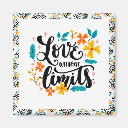 Aimant Motivation moderne élégante Meilleur Message popul (Devant)