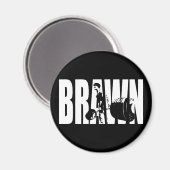 Aimant Motivation "Poids levant" - BRUN (Recto/Verso)