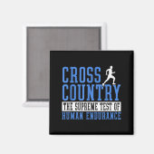 Aimant Motivation pour la course cross-country (Recto/Verso)