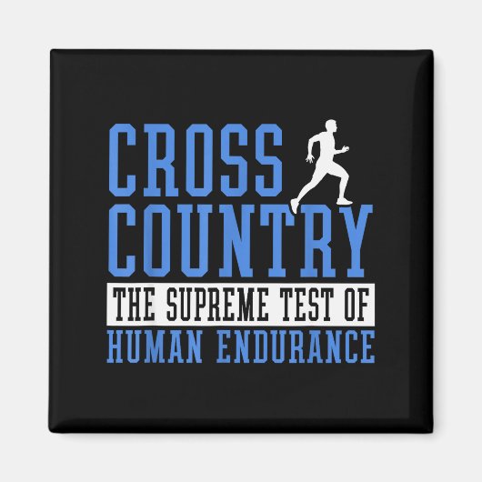 Aimant Motivation pour la course cross-country (Devant)