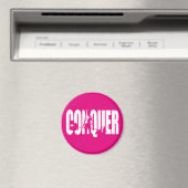 Aimant Motivation pour le poids féminin - CONQUER (In Situ (Lave-vaisselle))