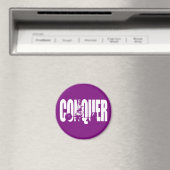 Aimant Motivation pour le poids féminin - CONQUER (In Situ (Lave-vaisselle))
