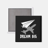 Aimant Motivational Pilot Aerospace Engineer Dream Paper (Recto/Verso)