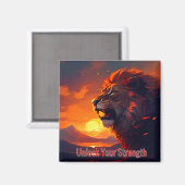 Aimant Motivationnel Déverrouiller votre force Positivité (Recto/Verso)