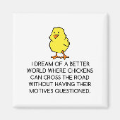 AIMANT MOTIVATIONS DE POULET (Devant)