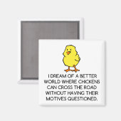 AIMANT MOTIVATIONS DE POULET (Recto/Verso)