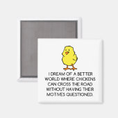 AIMANT MOTIVATIONS DE POULET (Recto/Verso)