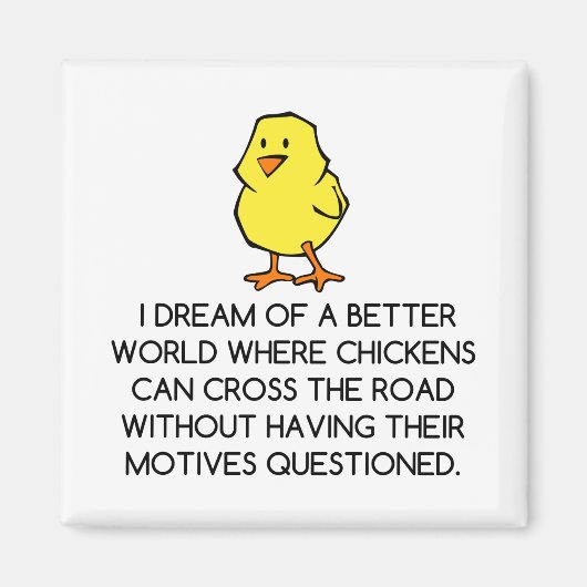 AIMANT MOTIVATIONS DE POULET (Devant)