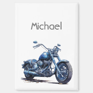 Aimant Moto bleu