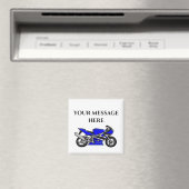 Aimant Moto bleu (In Situ (Lave-vaisselle))