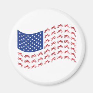 Aimant mOTO-cROSS-fLAG-wAVE