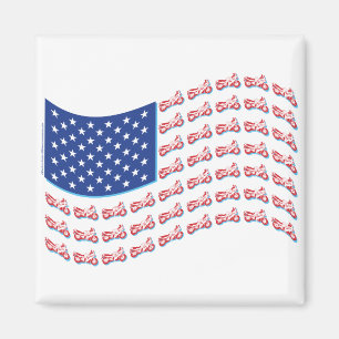 Aimant Moto-Shadow-Flag-Wave