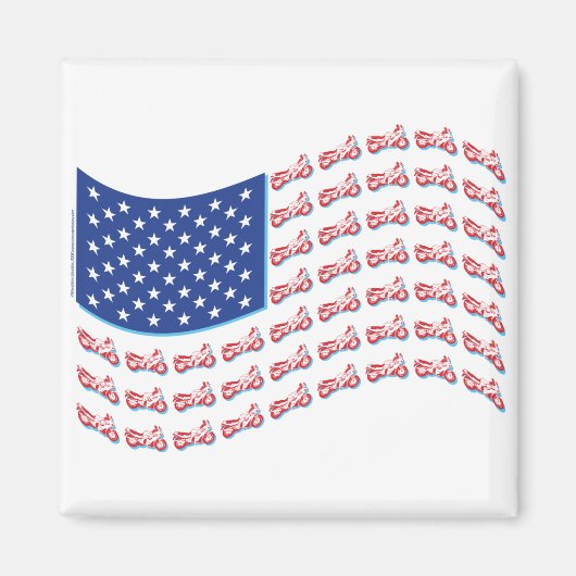 Aimant Moto-Shadow-Flag-Wave (Devant)