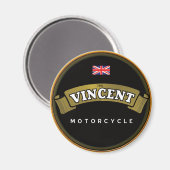 Aimant Motocyclettes vintage Vincent (Recto/Verso)