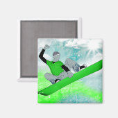 Aimant motoneige. 1. (Recto/Verso)