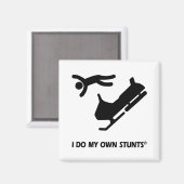 Aimant Motoneige Mes Propres Têtes (Recto/Verso)