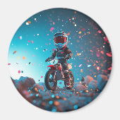 Aimant Motorcycle | Fête d'anniversaire (Devant)