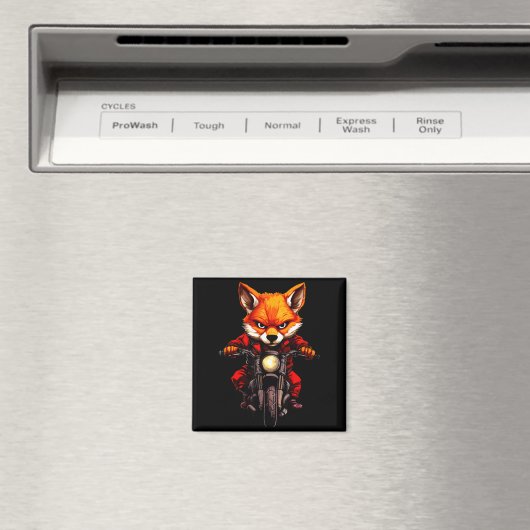 Aimant Motorcycle Foxes  (In Situ (Lave-vaisselle))