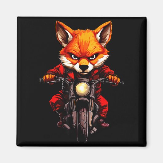 Aimant Motorcycle Foxes  (Devant)