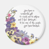 Aimant Mots d'appréciation (Devant)