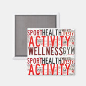 Aimant Mots fitness (Recto/Verso)