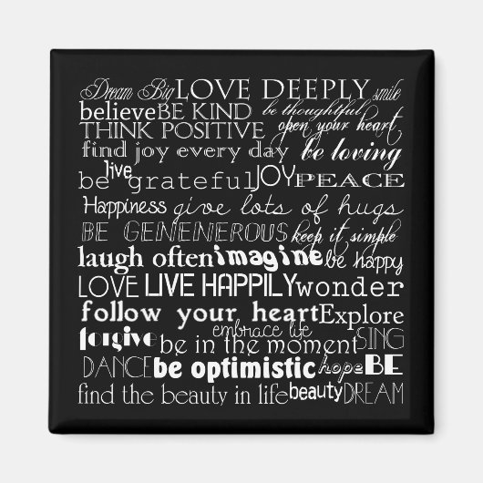 Aimant Mots Inspirants (Devant)