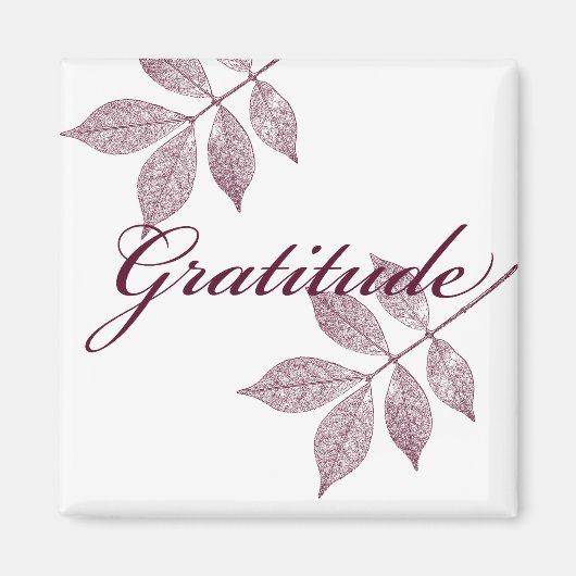 Aimant Mots Inspirants Gratitude (Devant)