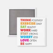 Aimant Mots Inspirants - Motivation (Recto/Verso)