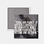 Aimant Mots Inspirationnels - Obstacles (Recto/Verso)