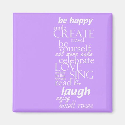 Aimant mots motivants (Devant)