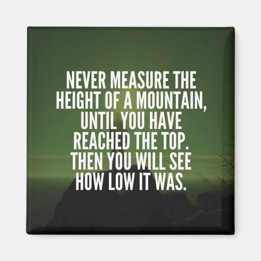 Aimant Mots Motivationnels - Montagne (Devant)