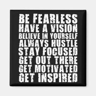 Aimant Mots Motivationnels - Soyez Sans Peur. Avoir une v