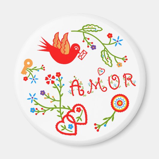 Aimant Mouchoirs d'amour de Valentine (Devant)