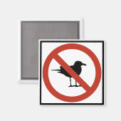 Aimant Mouettes interdites (Recto/Verso)
