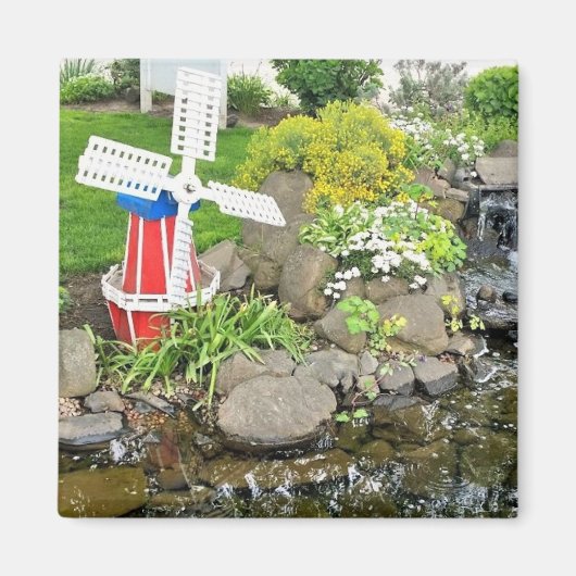 Aimant Moulin à vent Jardin Décor (Devant)