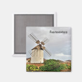 Aimant Moulin à vin à Fuerteventura (Recto/Verso)