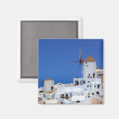 Aimant Moulin à vin en Oia, Santorin, Grèce (Recto/Verso)