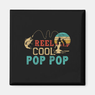 Aimant Moulinet de pêche Cool Pop Pop Cadeau de la fête d