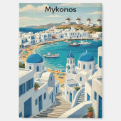 Aimant Moulins à vent de Mykonos Grèce Architecture (Recto)