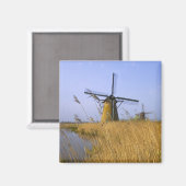 Aimant Moulins à vent le long du canal à Kinderdijk, 2 (Recto/Verso)