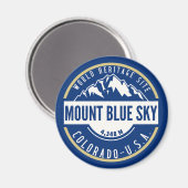 Aimant Mount Blue Sky Colorado Elev 4348 m (Recto/Verso)