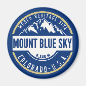 Aimant Mount Blue Sky Colorado Elev 4348 m (Devant)