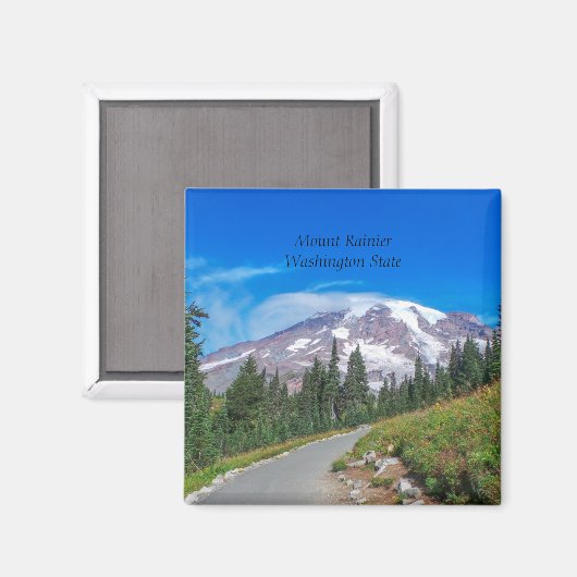 Aimant Mount Rainier, État de Washington (Recto/Verso)