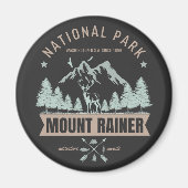 Aimant Mount Rainier Wilderness Deer (Devant)