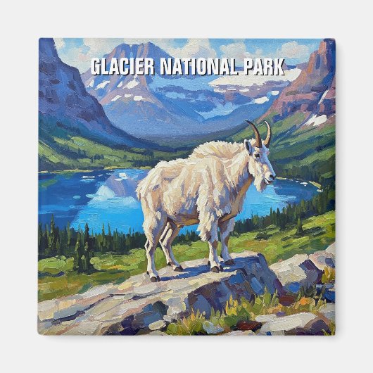 Aimant Mountain Goat in Glacier National Park Travel (Devant)