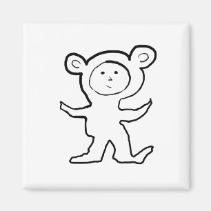 Aimant Mouse Jammies Playgarden Doodles - Cussdum Designs