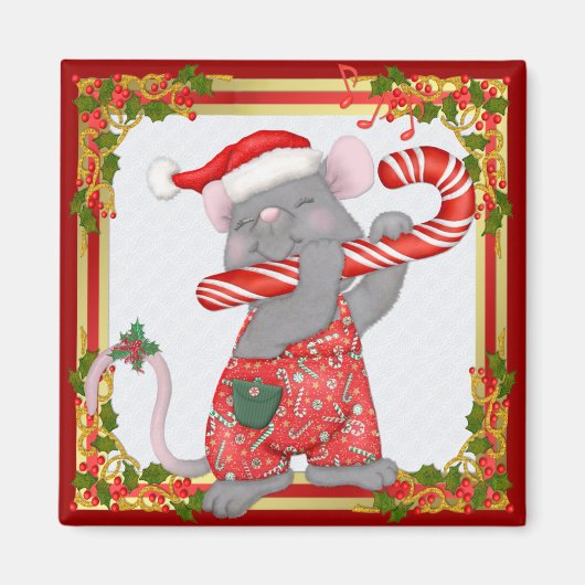 Aimant Mouse Tunes Père Noël (Devant)