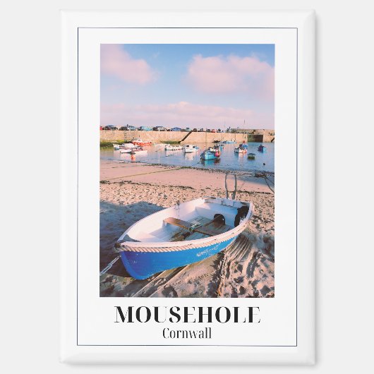 Aimant Mousehole, Cornouailles, Angleterre (Recto)